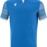 Macron Tureis Shirt Korte Mouw Heren - Royal / Wit | Maat: 5XL