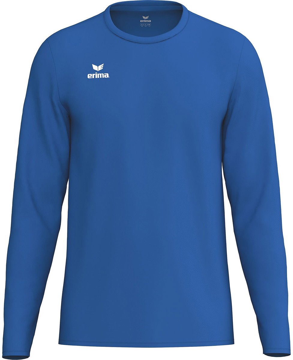 977x1200-363 Erima Intro Voetbalshirt Lange Mouw Kinderen - New Royal | Maat: 152 - Afbeelding 1