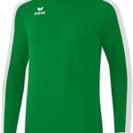 Erima Retro Star Voetbalshirt Lange Mouw Kinderen - Smaragd / Wit | Maat: 164