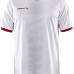 Craft Progress 2.0 Shirt Korte Mouw Heren - Wit / Bright Red | Maat: L