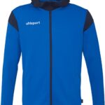 Uhlsport Squad 27 Jas Met Kap Kinderen - Azuurblauw / Marine | Maat: 116