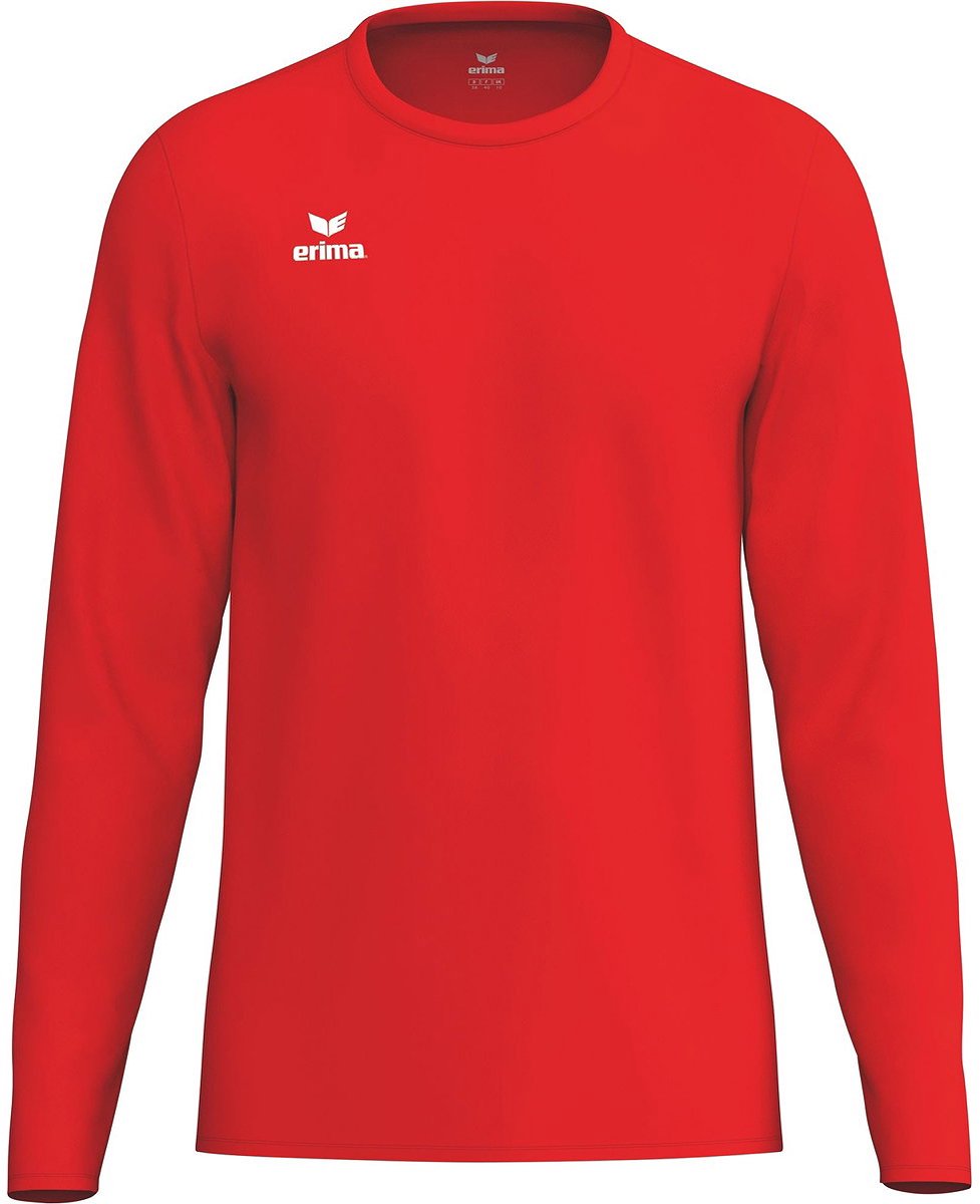 977x1200-421 Erima Intro Voetbalshirt Lange Mouw Kinderen - Rood | Maat: 128 - Afbeelding 1