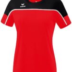 Erima Change T-Shirt Dames - Rood / Zwart / Wit | Maat: 42
