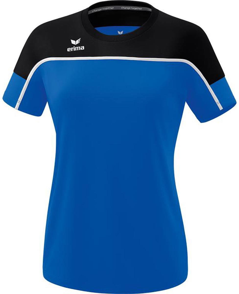 977x1200-452 Erima Change T-Shirt Dames - New Royal / Zwart / Wit | Maat: 44 - Afbeelding 1