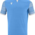 Macron Tureis Shirt Korte Mouw Kinderen - Hemelsblauw / Wit | Maat: 128
