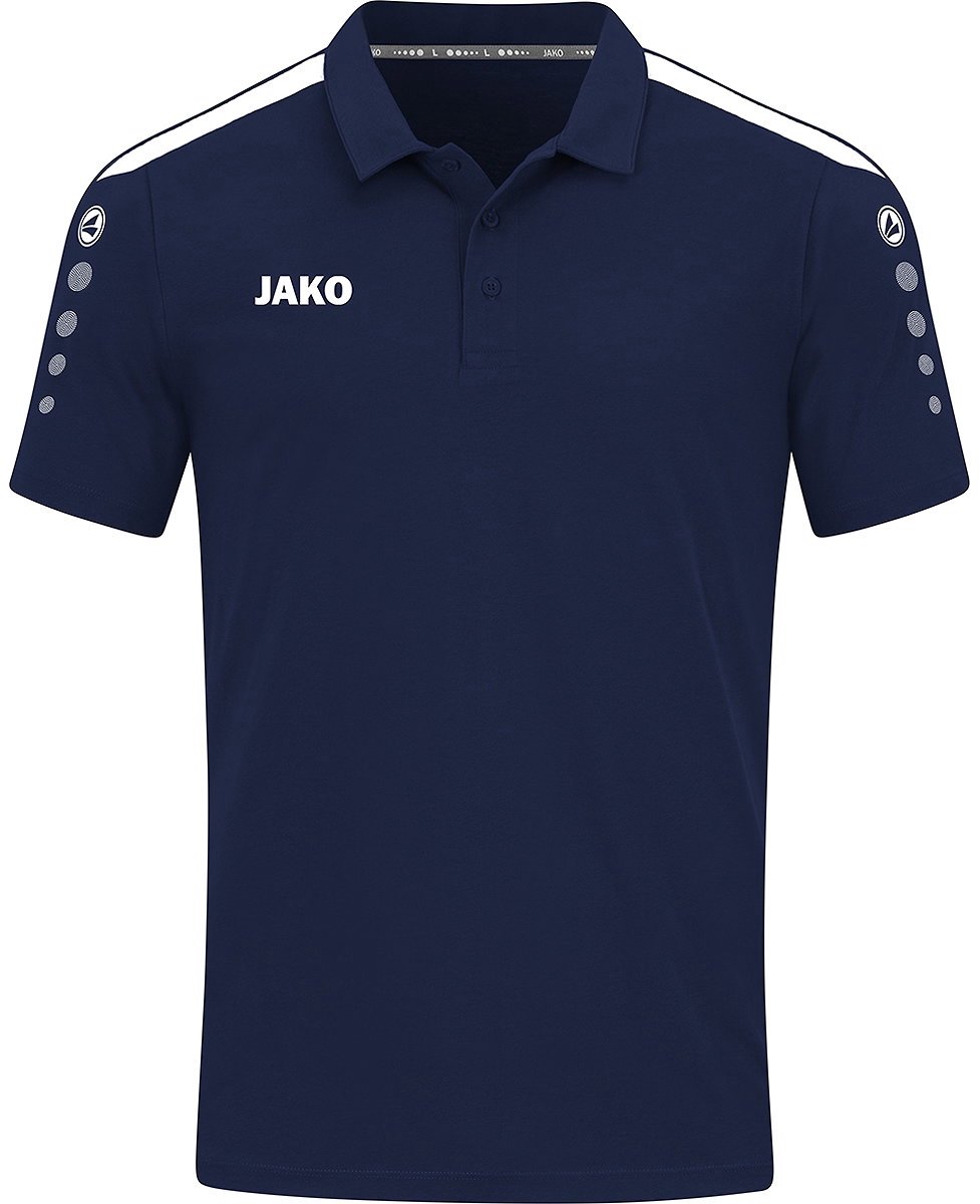 977x1200-481 JAKO Power Polo Marine Maat M - Afbeelding 1