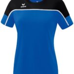 Erima Change T-Shirt Dames - New Royal / Zwart / Wit | Maat: 38