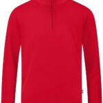 Jako Organic Ziptop Heren - Rood | Maat: 3XL