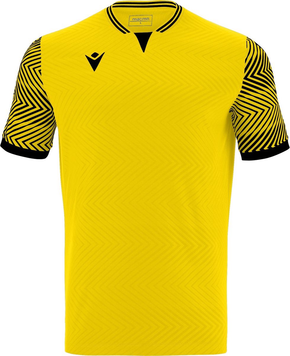980x1200-7 Macron Tureis Shirt Korte Mouw Kinderen - Geel / Zwart | Maat: 7-8 Y - Afbeelding 1