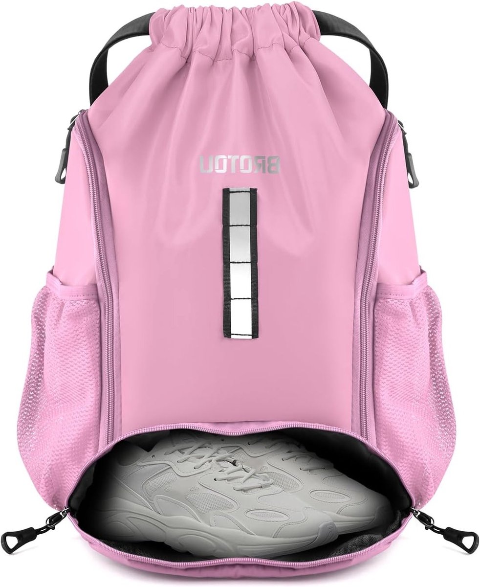 982x1200-8 Sporttas met Schoencompartiment, Waterdichte Trekkoord Rugzak voor Sport, Fitness en Voetbal voor Mannen, Vrouwen en Kinderen - Afbeelding 1