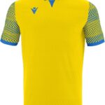 Macron Tureis Shirt Korte Mouw Heren - Geel / Royal | Maat: L