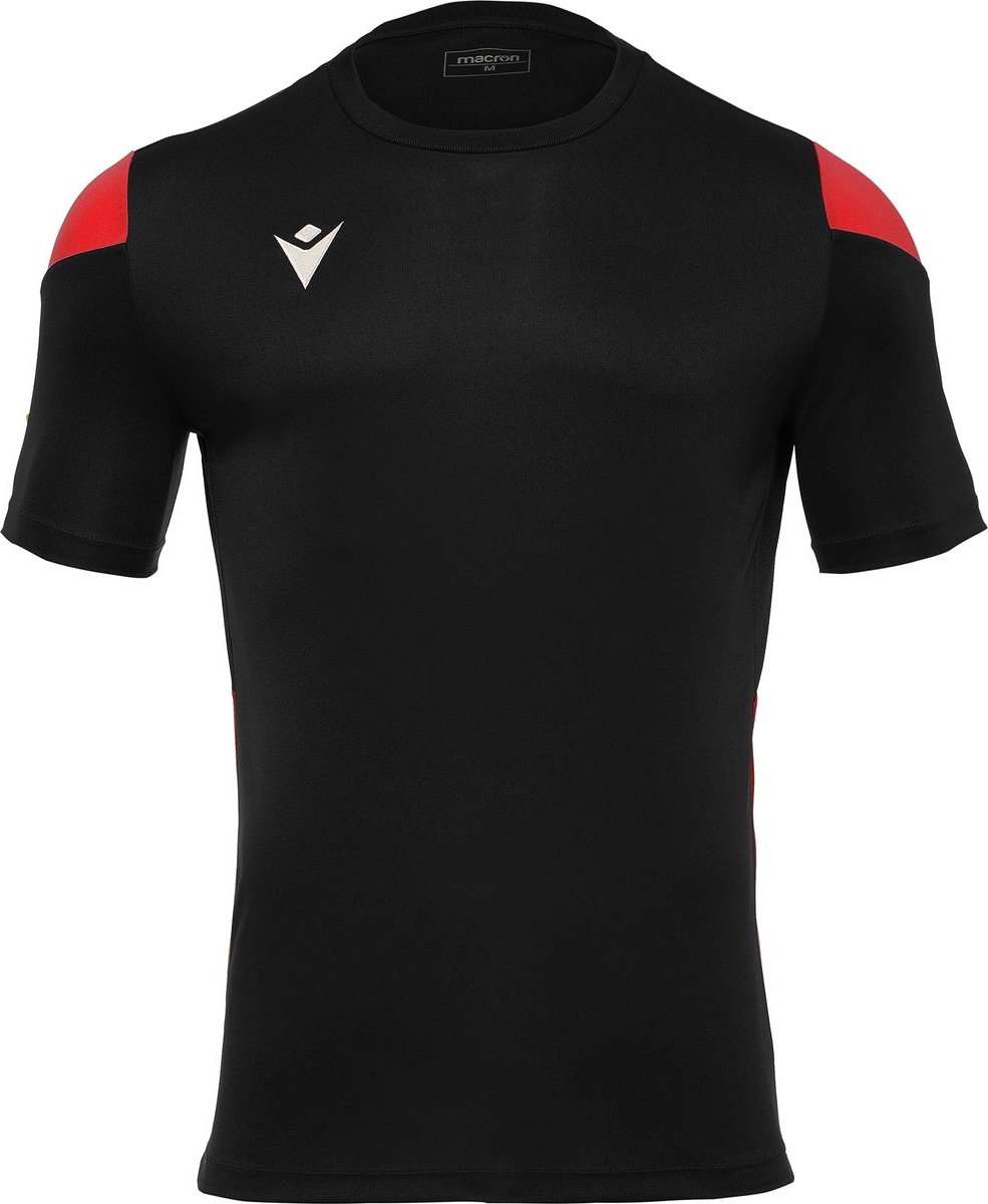 985x1200-17 Macron Polis Shirt Korte Mouw Heren - Zwart / Rood | Maat: 4XL - Afbeelding 1
