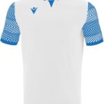 Macron Tureis Shirt Korte Mouw Heren - Wit / Royal | Maat: 4XL