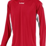 Hummel Everton Voetbalshirt Lange Mouw Kinderen - Rood / Wit | Maat: 152