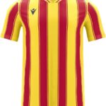 Macron Sceptrum Shirt Korte Mouw Kinderen - Geel / Rood | Maat: 9-10 Y