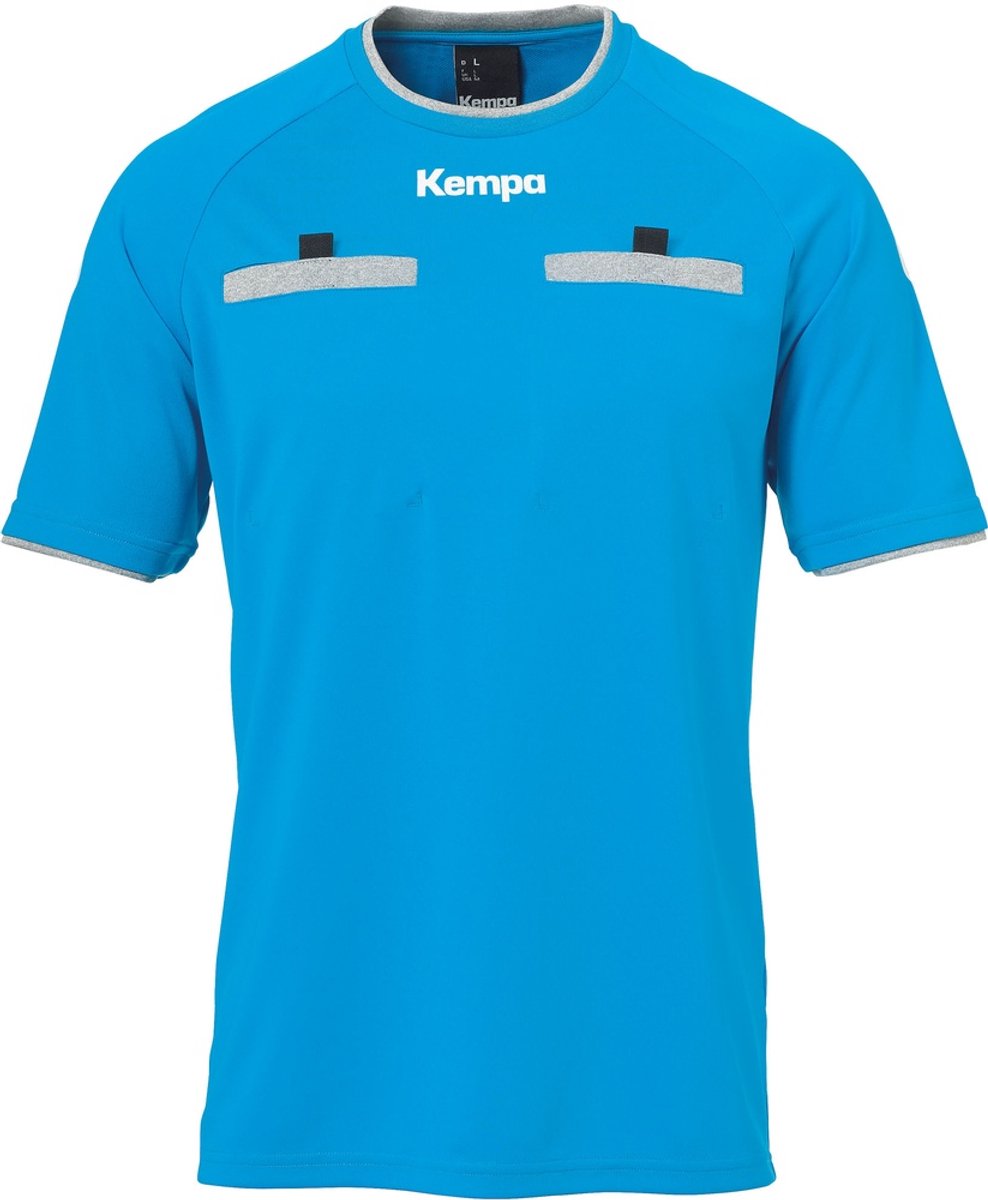 988x1200-41 Kempa Referee Shirt Heren - sportshirts - lichtblauw - maat L - Afbeelding 1