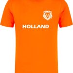 WK voetbal oranje shirt Classic - Voetbalshirts volwassenen - Oranje shirt - Polyester sportshirt - Maat XL