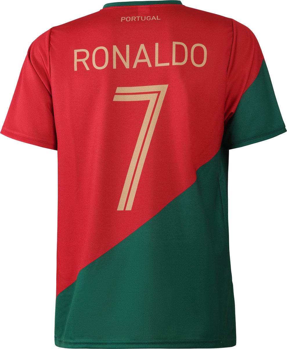 989x1200 Ronaldo Portugal Voetbalshirt Thuis - Voetbalshirts Kinderen - Jongens en Meisjes - Sportshirts - Volwassenen - Heren en Dames - Maat M - Afbeelding 1