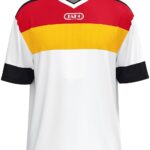 Jako Club 92 Shirt Korte Mouw Heren - Wit / Geel / Rood / Zwart | Maat: XXL