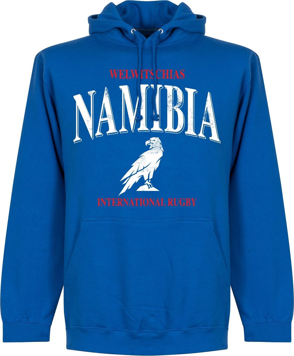 991x1200-19 Namibië Rugby Hoodie - Blauw - L - Afbeelding 1