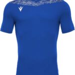 Macron Nash Shirt Korte Mouw Heren - Royal / Wit | Maat: M
