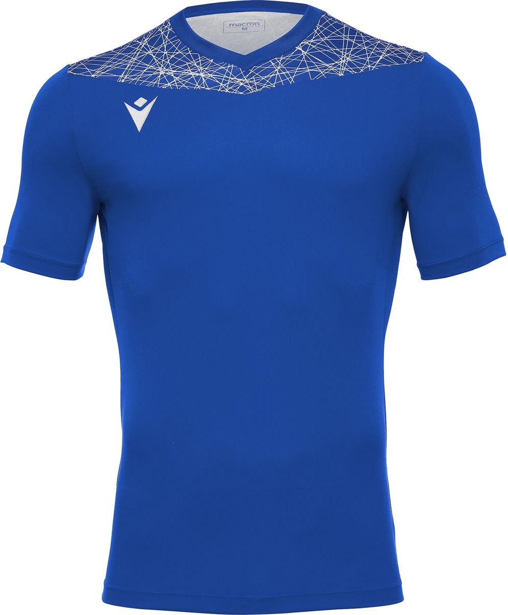 991x1200-5 Macron Nash Shirt Korte Mouw Heren - Royal / Wit | Maat: M - Afbeelding 1