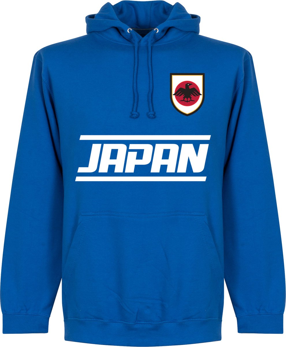 991x1200-54 Japan Team Hoodie - Blauw - Kinderen – 140 - Afbeelding 1