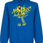 Neymar Brazilië Script Hoodie - Blauw - XL
