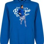 Roberto Baggio Italië Script Hoodie - Blauw - XL