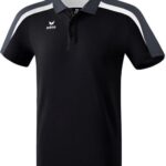 Erima Liga 2.0 Polo Kinderen - Zwart / Wit / Donkergrijs | Maat: 152