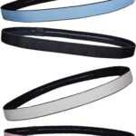 Set van 4 elastische antislip haarbanden voor kinderen en meisjes voor hardlopen, voetbal en training