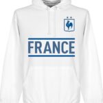 Frankrijk Team Hoodie - Wit - XL