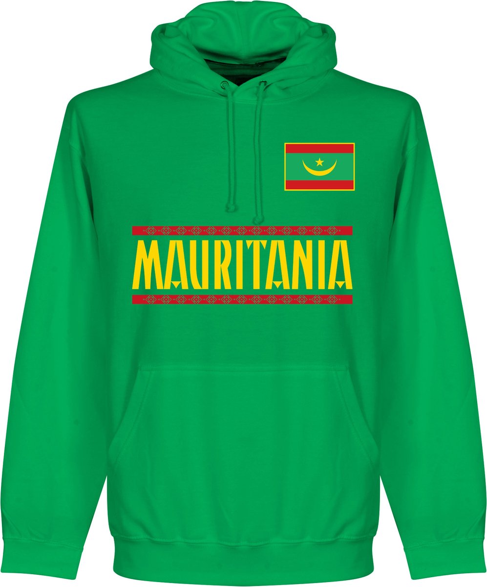 997x1200-3 Mauritanië Team Hoodie - Groen - XXL - Afbeelding 1