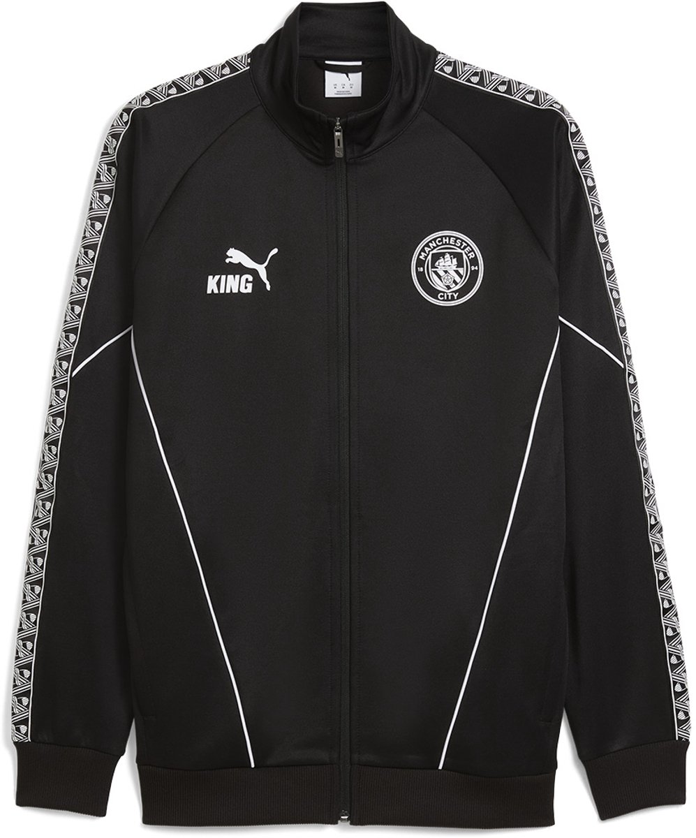 997x1200-30 Puma Manchester City Fc King Anthem 25/26 Jas Zwart S Man - Afbeelding 1