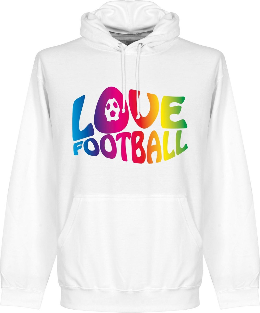 997x1200-31 Love Football Hoodie - Wit - M - Afbeelding 1