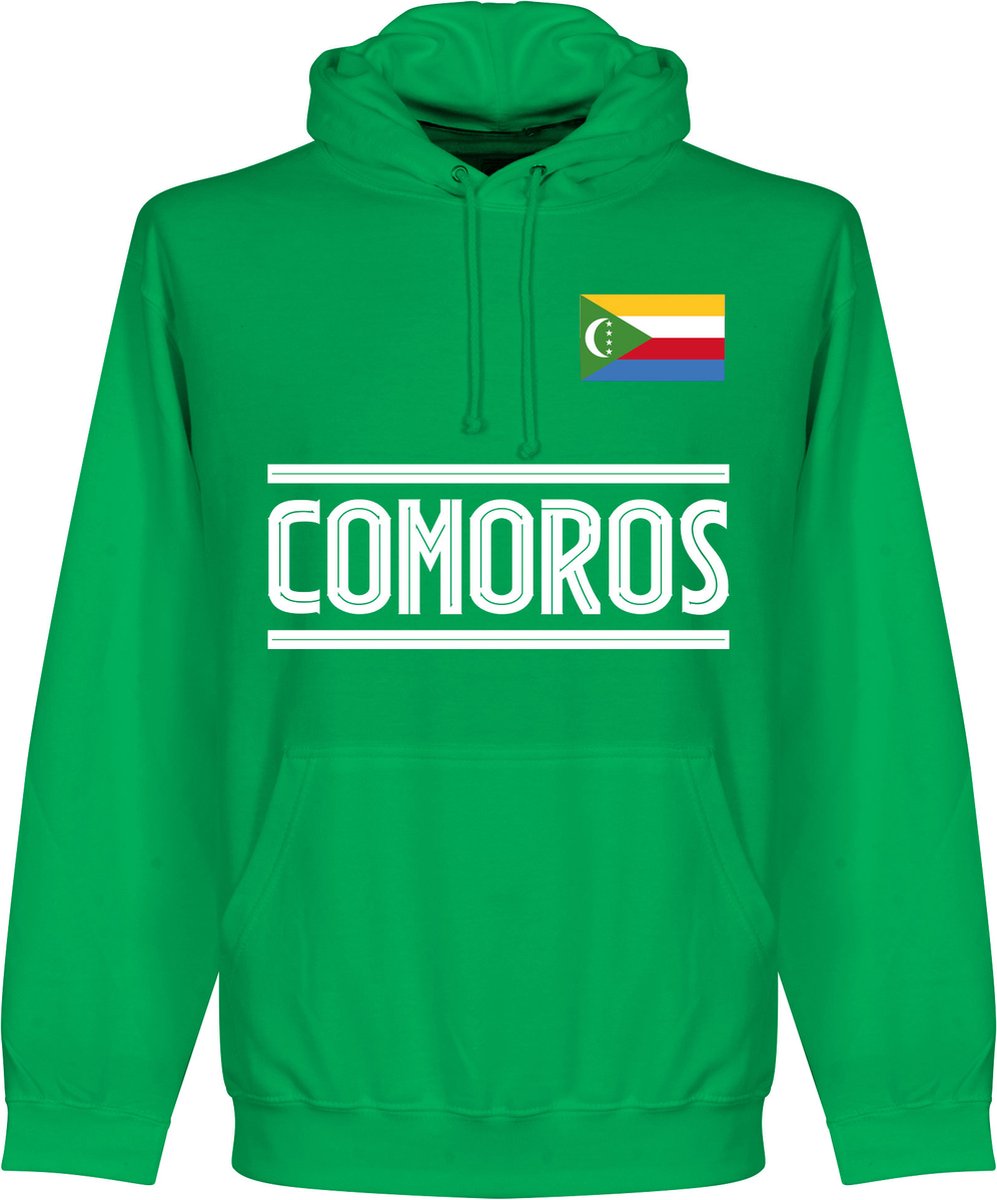 997x1200-42 Comoren Team Hoodie - Groen - L - Afbeelding 1