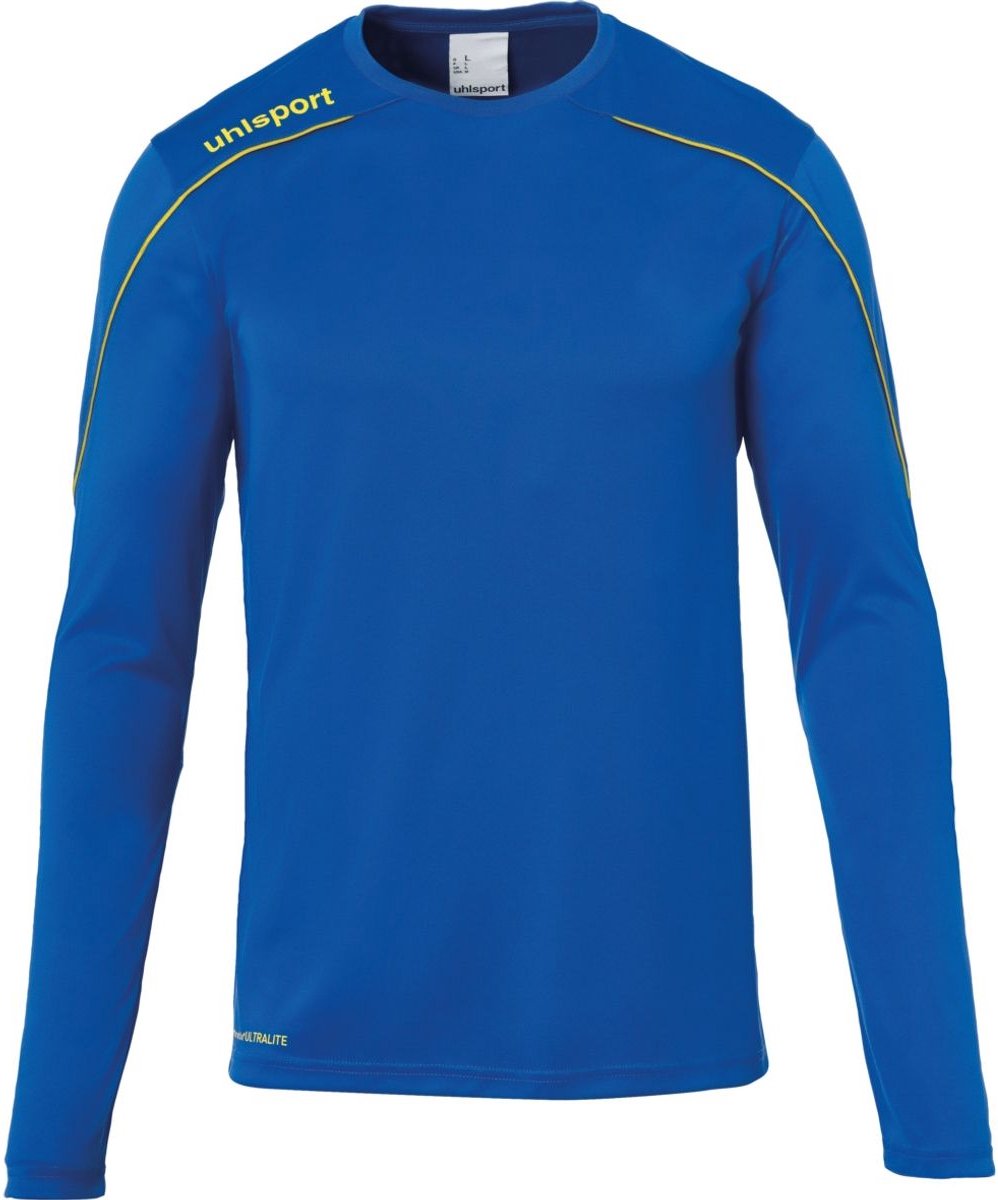 998x1200-13 Uhlsport Stream 22 Voetbalshirt Lange Mouw Heren - Royal / Geel | Maat: S - Afbeelding 1